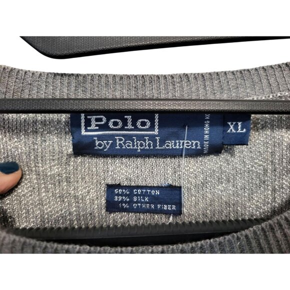 Vintage Polo Ralph Lauren Sweater Silk Cotton Pullover - Picture 11 of 14